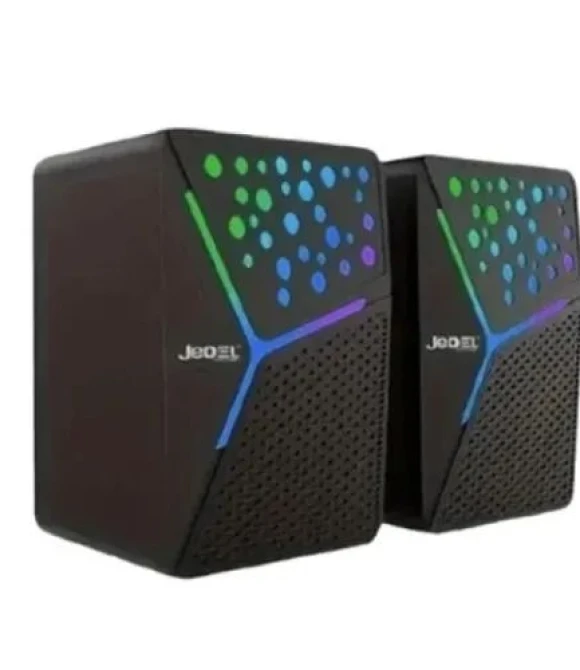 Jedel S-554 3-5mm TRS - USB Güç - Renkli Işıklı Hoparlör